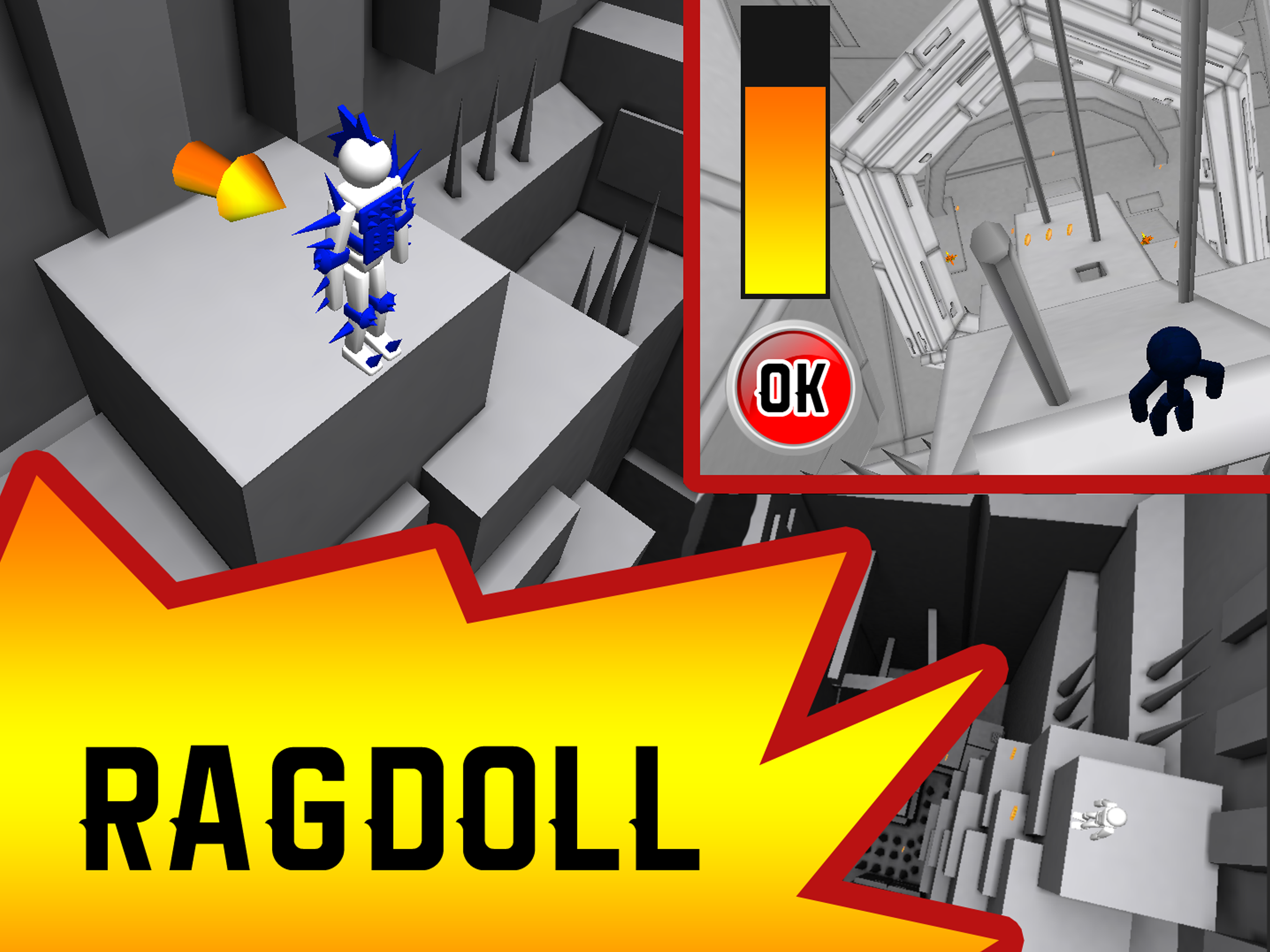 Ragdoll Physics: Push Stickman