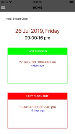 transact2 ClockIT screenshot 2