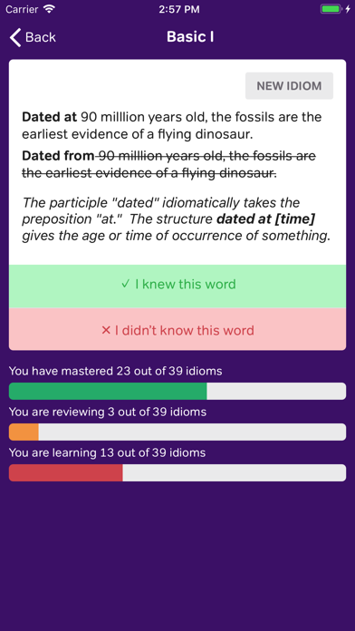 Screenshot #3 pour GMAT Idiom Flashcards