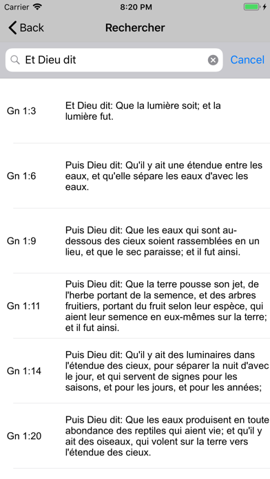 La Sainte Bible LS Screenshot