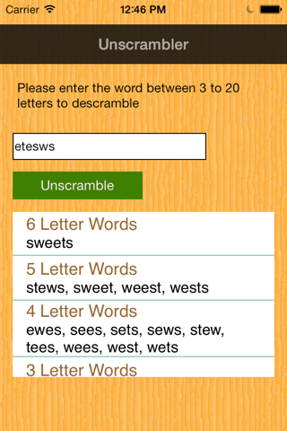 Unscrambler-Word screenshot 2