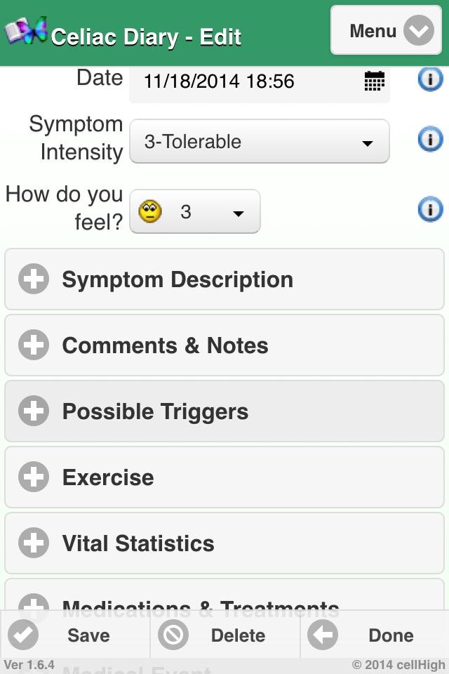 Celiac (Coeliac) Diary screenshot 2