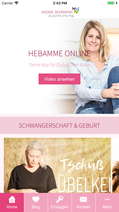 Screenshot #1 pour Nadine Beermann Hebamme Online
