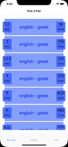 PickAPair Greek - English screenshot #1 for iPhone