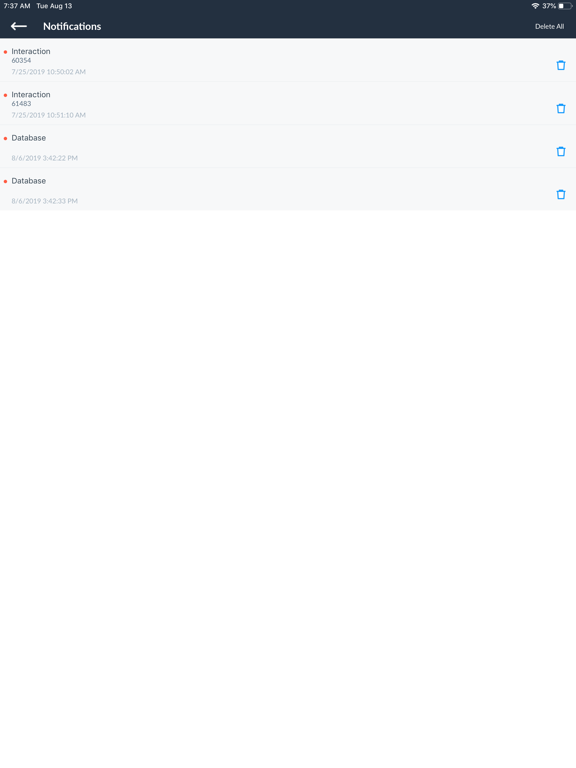 Talisma CRM iPad screenshot