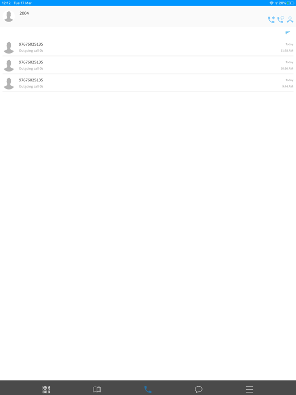 SKYTEL CALLY iPad screenshot