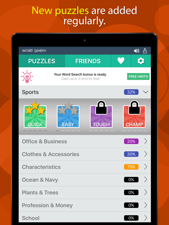 Screenshot #6 pour Word Search Puzzles RJS