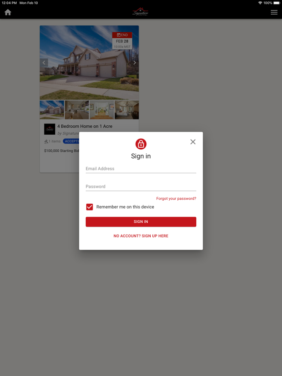 Signature Realty SD iPad screenshot 2 - Business app