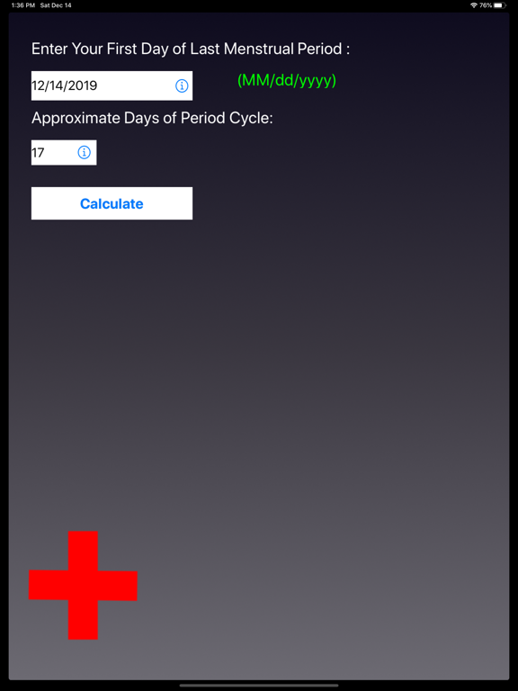 Screenshot #4 pour Ovulation Estimator