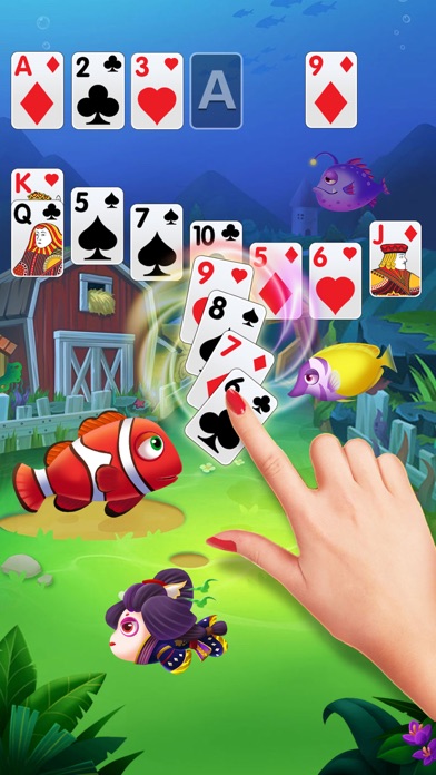 Solitaire Fish Klondike Card Screenshot