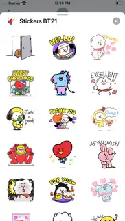 How to cancel & delete stickers bt21 1