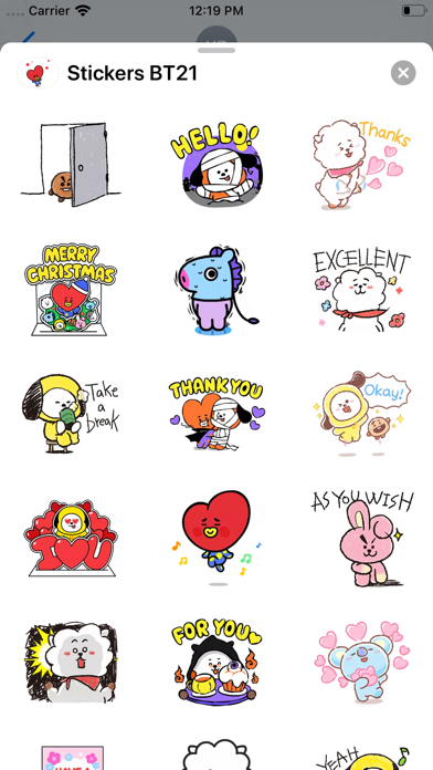 Screenshot #1 pour Stickers BT21
