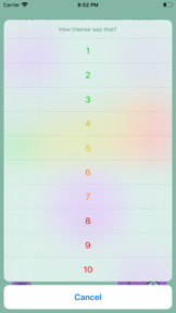 Contraction Time Tracker screenshot