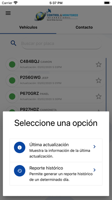App screenshot
