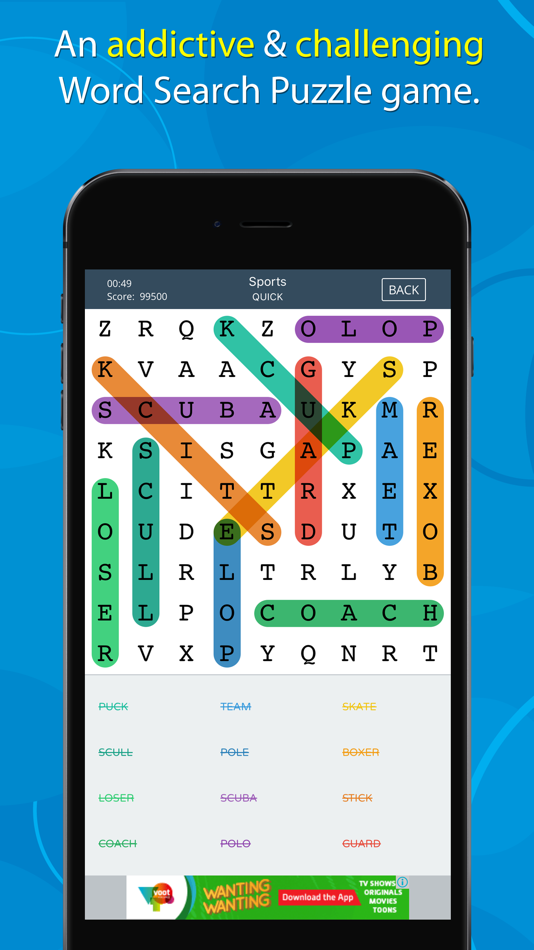 #1. Word Search Puzzles RJS (iOS) By: RJS Tech Solutions LLP