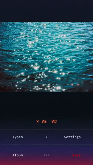 Скриншот Filmlike Date Stamp на iPhone 1