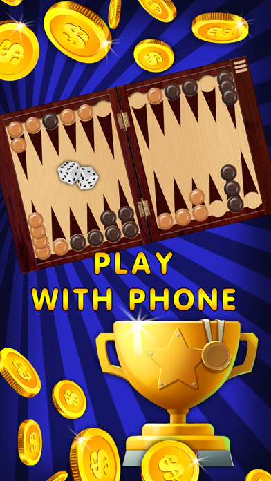 Backgammon online and offline game screenshot