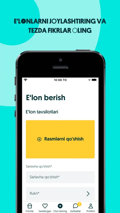 Screenshot 4 di 5 di OLX.uz - O'zbekiston e'lonlari