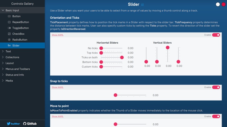 NoesisGUI Controls Gallery