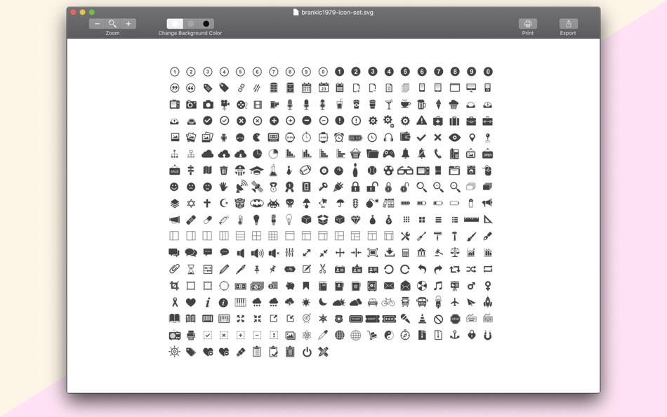 #1. SVGViewer - Converter (macOS) Podle: Abdusodiq Saidov