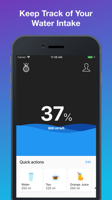 Screenshot #1 pour Daily Water Tracker & Reminder
