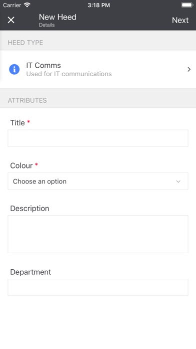 App screenshot