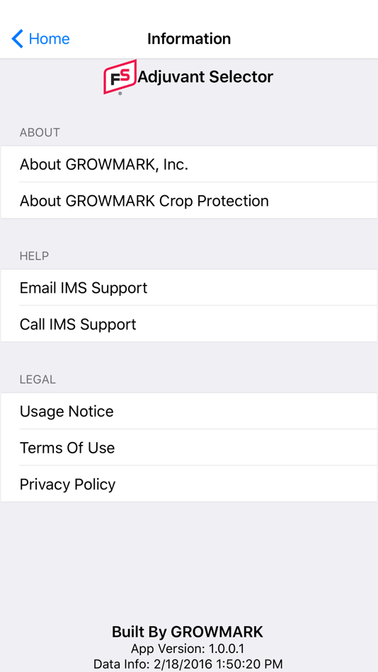 #4. FS Adjuvant Selector (iOS) 由: GROWMARK, Inc.