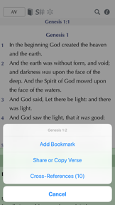 Online Bible screenshot