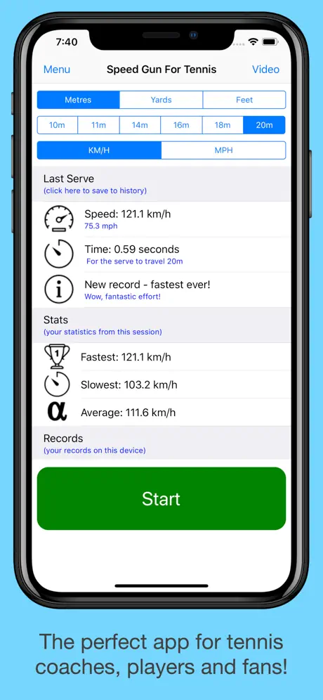 Speed Gun For Tennis