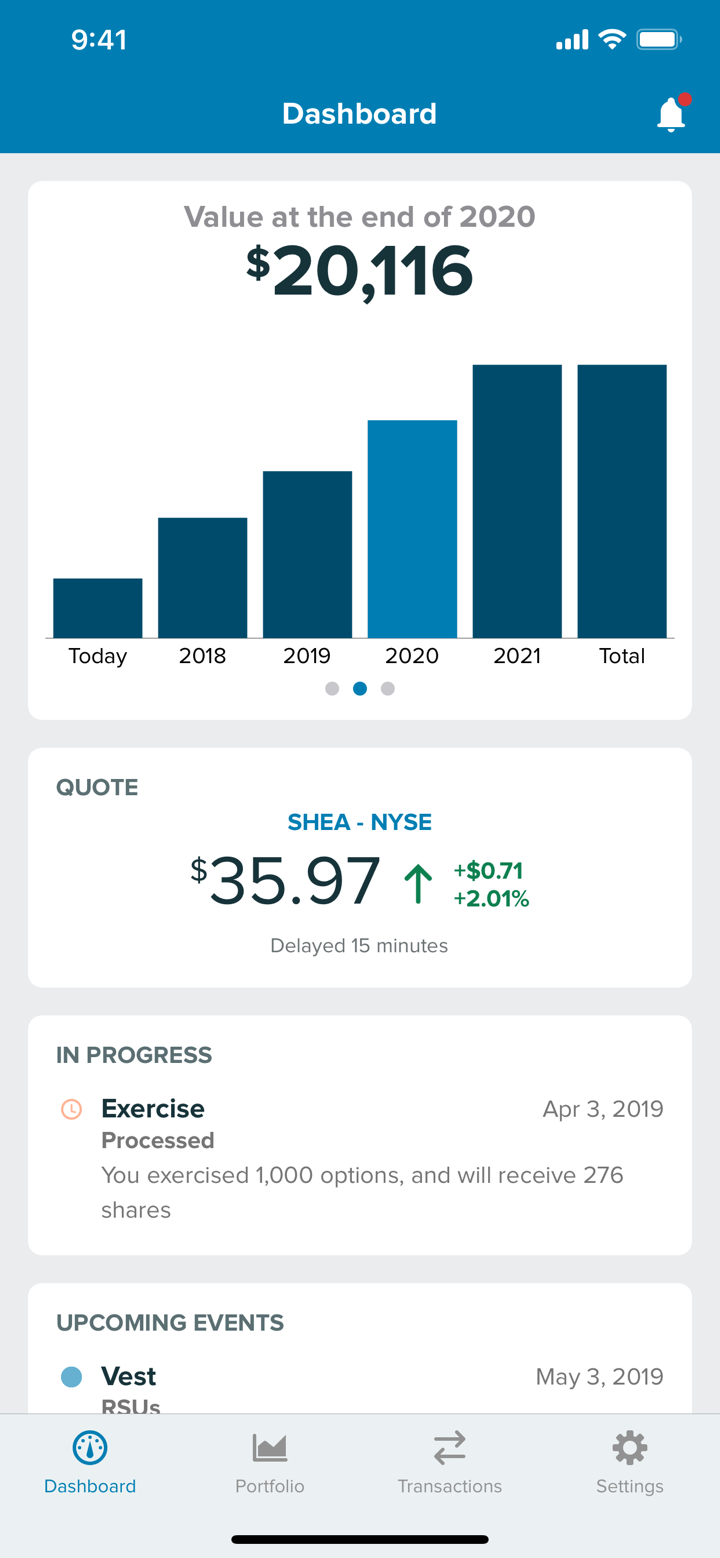 Stock Plan screenshot 2