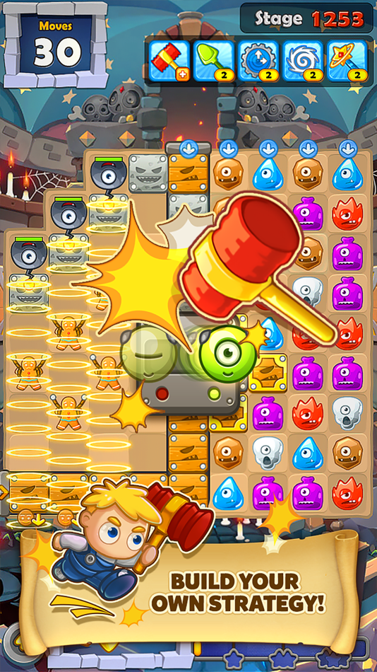 #2. Monster Busters:Match 3 Puzzle (iOS) 由: PlayDog Soft Co., Ltd