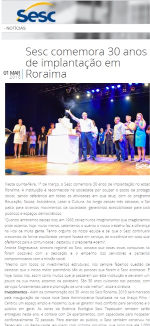 Sesc Roraima(圖2)-速報App