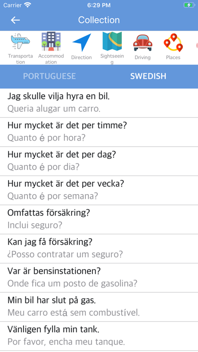 Screenshot #2 pour Portuguese-Swedish Dictionary