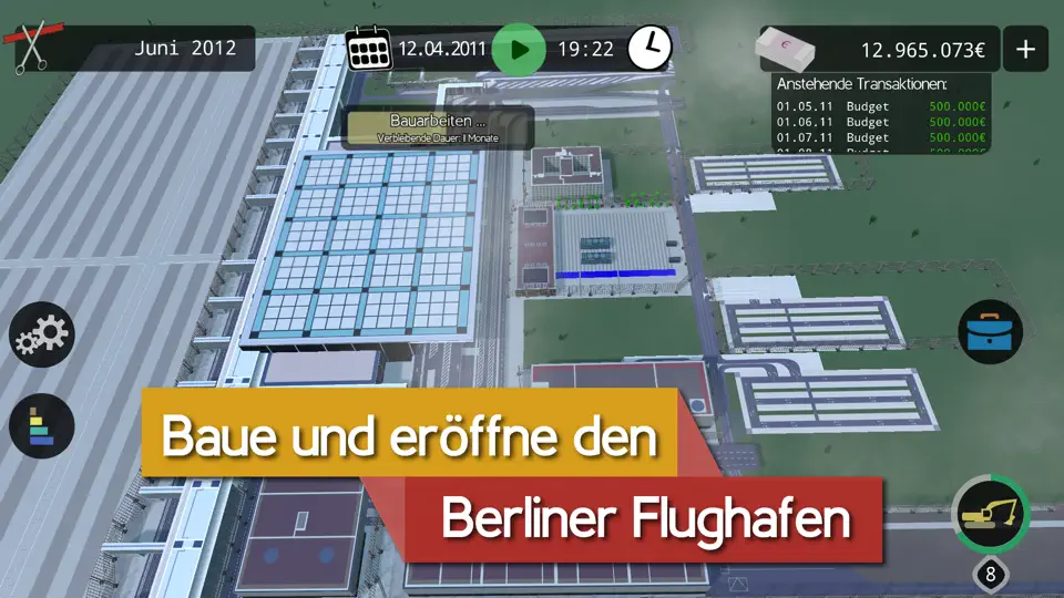 Screenshot von BER Bausimulator auf dem iPhone 1