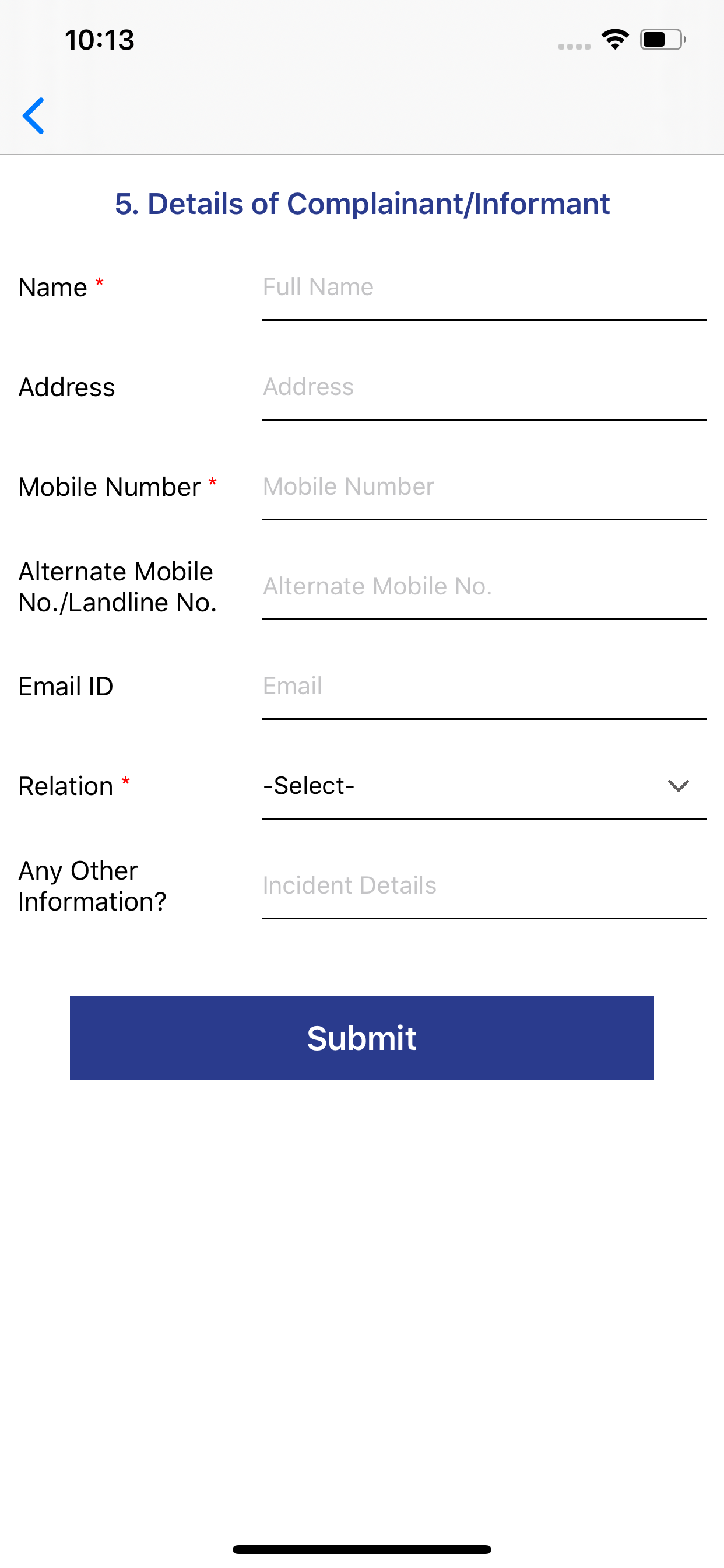 Missing Person Registration screenshot 6