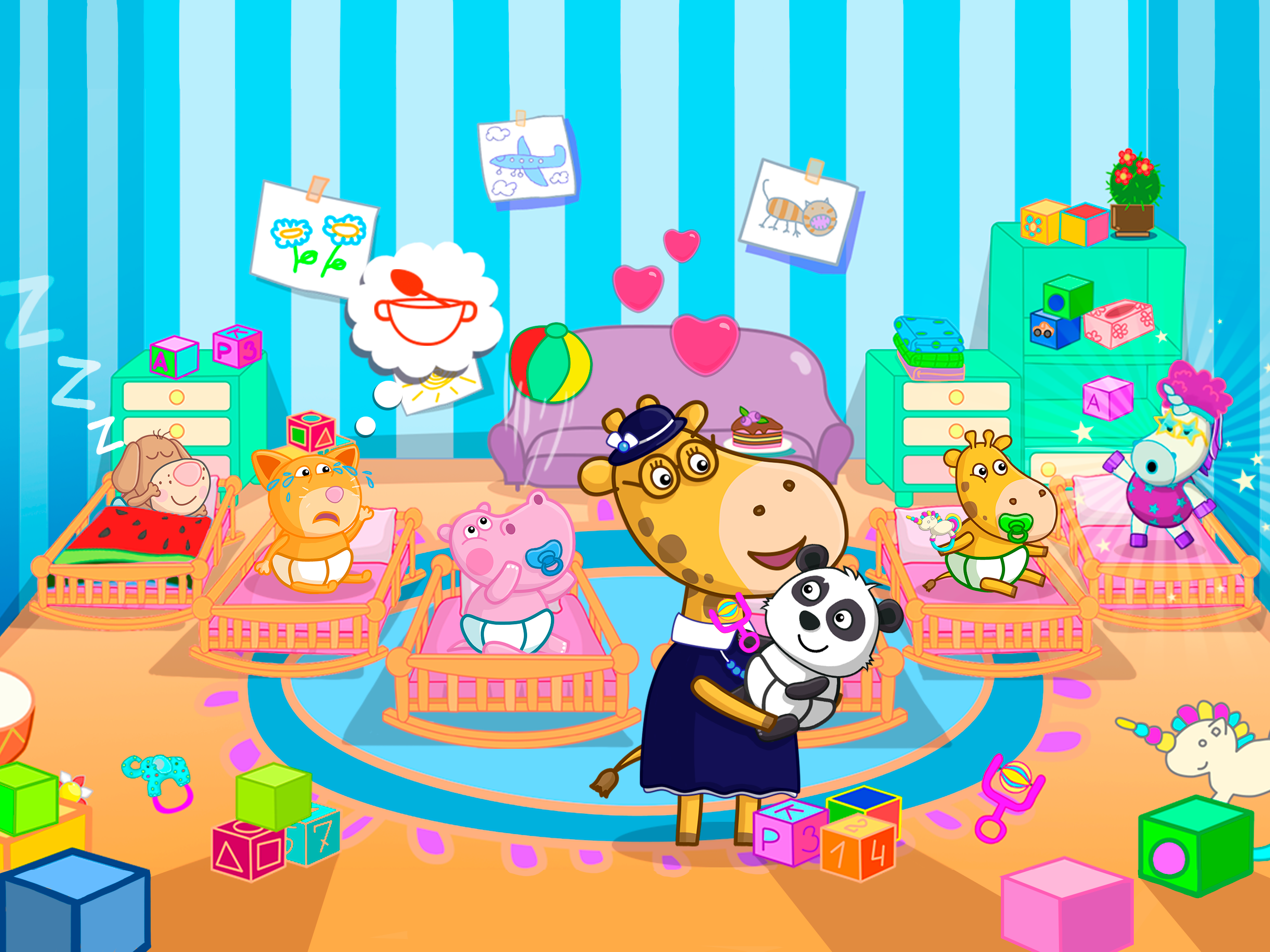 Hippo pet care game simulator