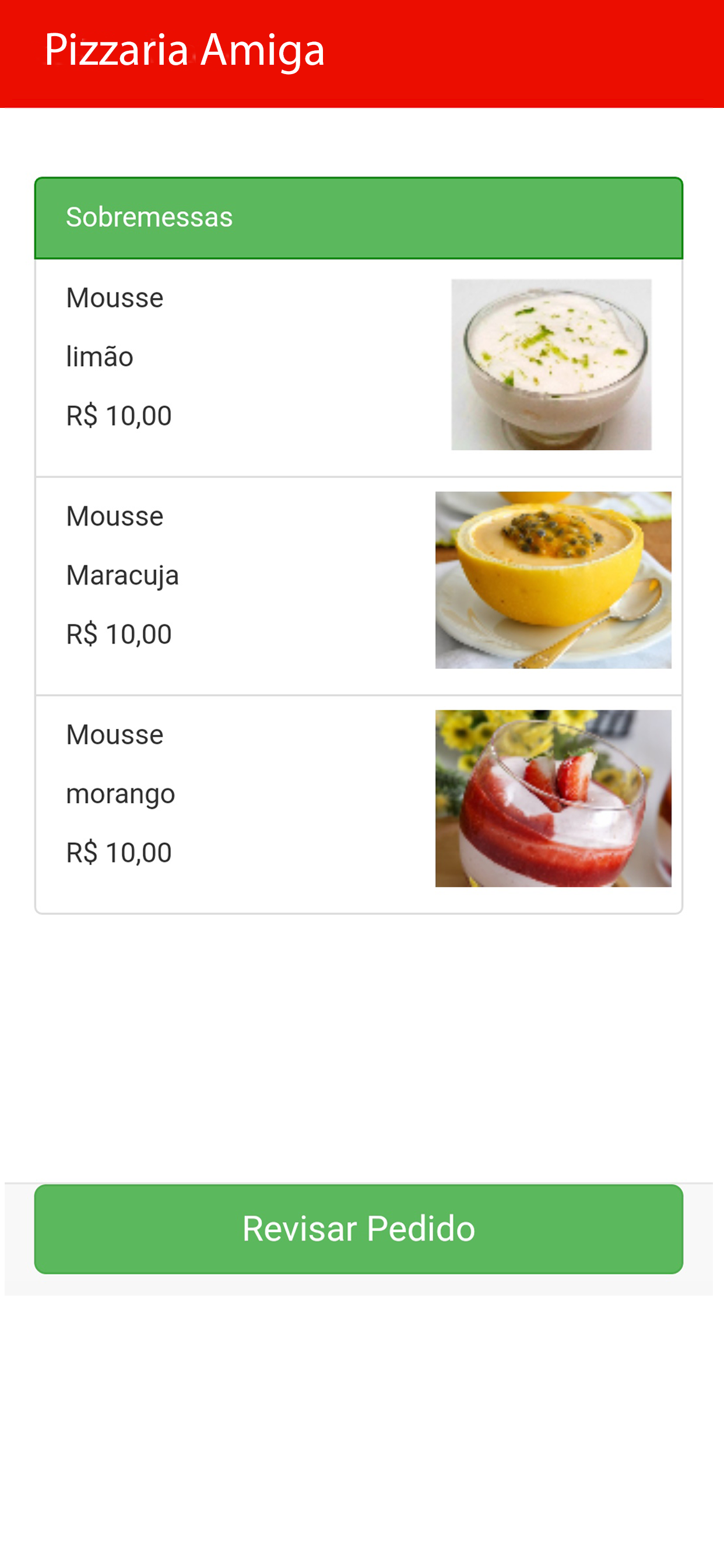 Restaurante e Pizzaria Amiga