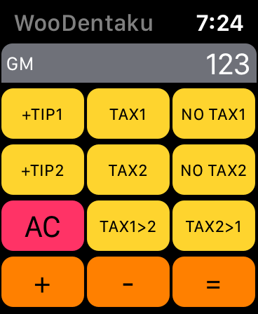 Pocket Calculator Woo-Dentaku