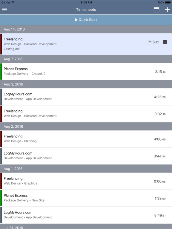 Screenshot #5 pour Log My Hours