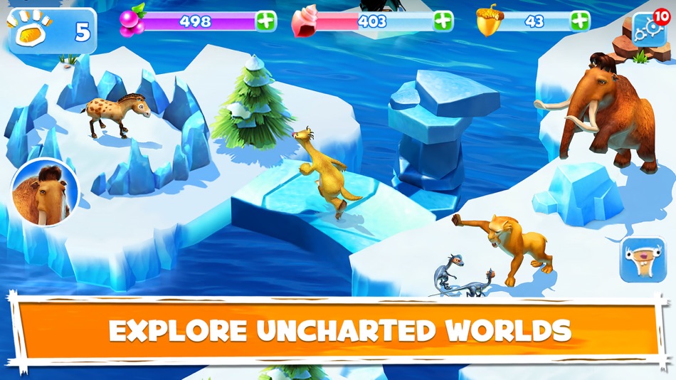 #2. Ice Age Adventures (iOS) Bởi: Gameloft