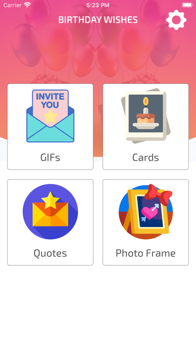 Screenshot #1 pour Birthday Photo Frames & Cards
