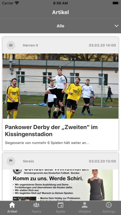 Screenshot #1 pour FC Concordia Wilhelmsruh