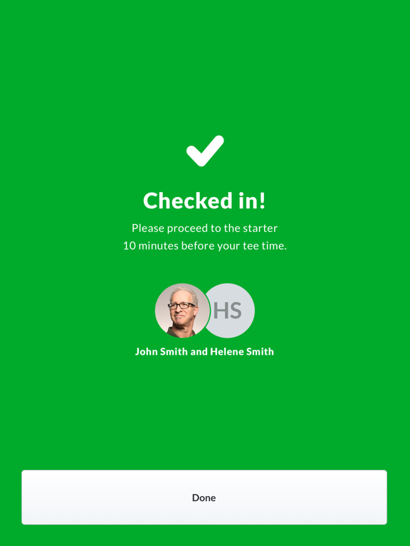 Chronogolf - Self Check-in iPad screenshot