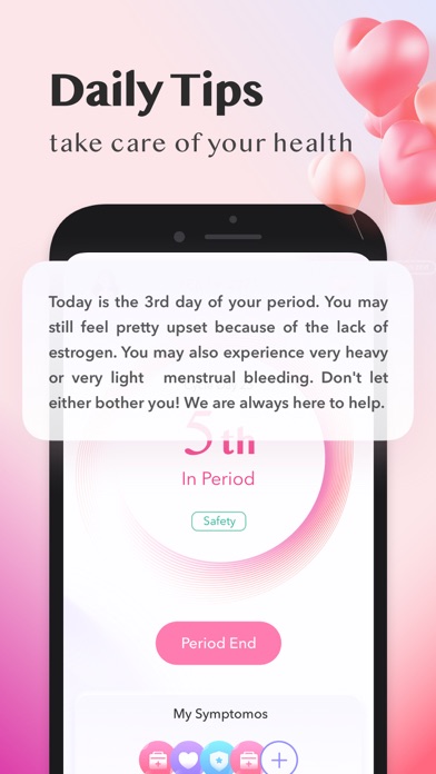 Flyer Period Tracker Screenshot
