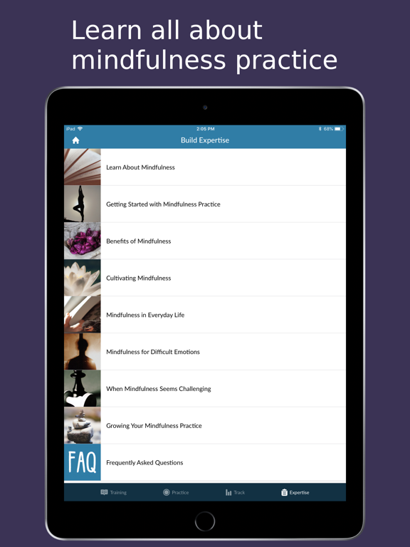 Mindfulness Coach Explorer iPad screenshot 4 - Health & Fitness app