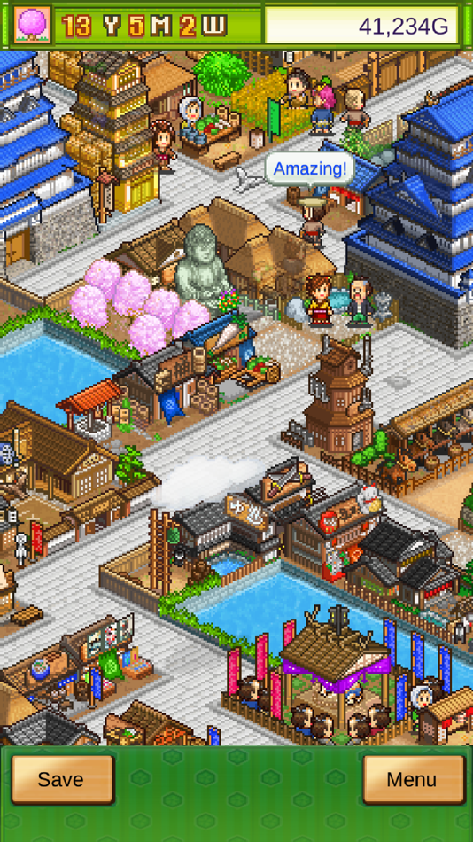 #1. Oh! Edo Towns (iOS) De: Kairosoft Co.,Ltd