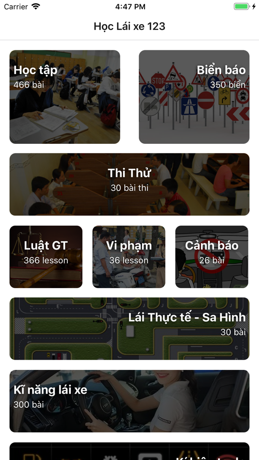 #1. Ôn thi GPLX Học lái xe 450Câu (iOS) 由: Ngoc Thanh Pham