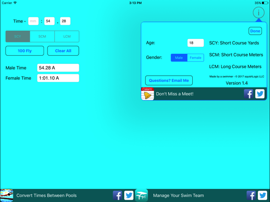Screenshot #6 pour Swim Gender Converter