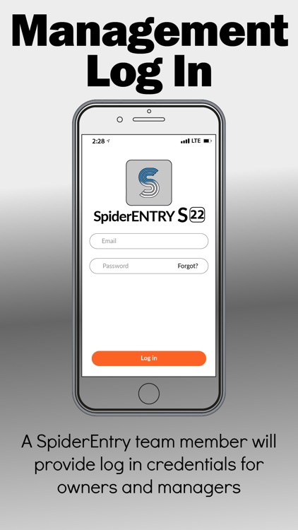 SpiderENTRY Management App