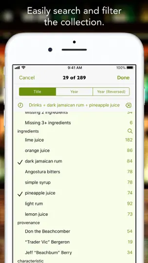 Скриншот Beachbum Berry’s Total Tiki на iPhone 5